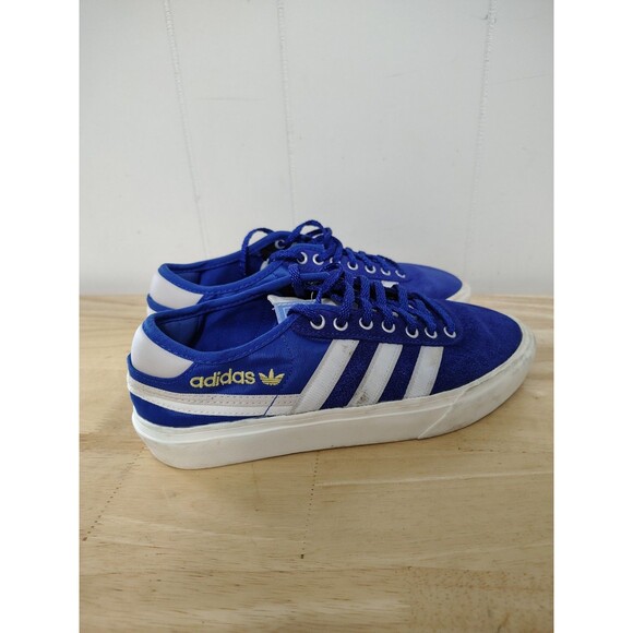 Adidas Low Top Lace Up Skate Board Shoes Navy w White Stripe Size 7.5 #029005 main image 8